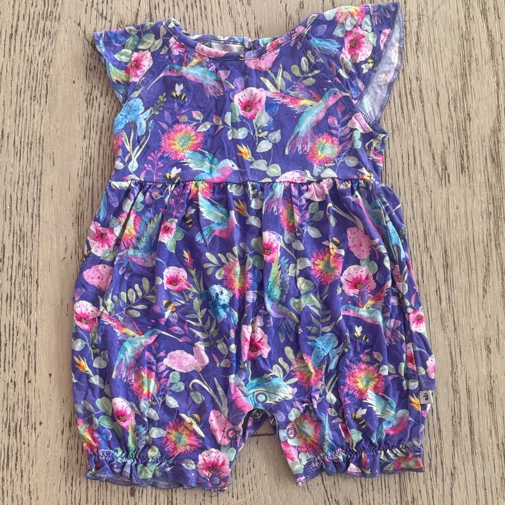 Vibrant Floral Kids Romper